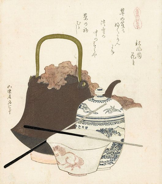 Keramik von Sôma, Katsushika Hokusai von 1000 Schilderijen