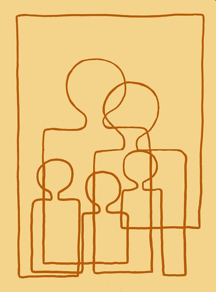 Fullhouse, Naples Yellow/Terra line by Atelier Andrea