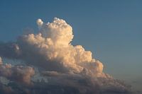 Soft pink clouds and blue sky 2