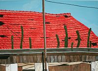 Verwaarloosd dak op Curaçao