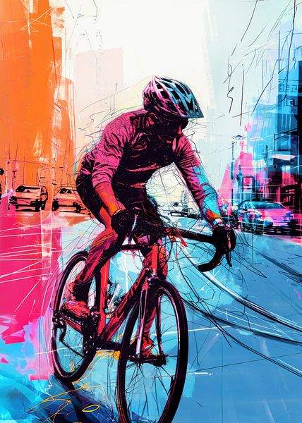 Cycling  art #cycling by JBJart Justyna Jaszke