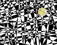 Sun - black and white digital art