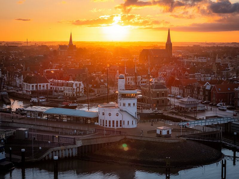 Harlingen Harbour by Thomas Bartelds