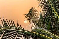 Zonsondergang in Ghana