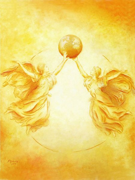 Schutzengel der Erde - Engelkunst von Marita Zacharias