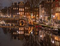 Nächtliche Reflektionen in der Brouwersgracht