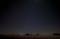 Brouillard et étoiles