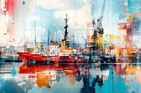 Rotterdamse haven in knallende kleuren