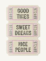 Billet de cinéma - Good Times