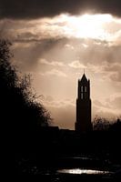 The Cathedral Tower under a threatening sky.
