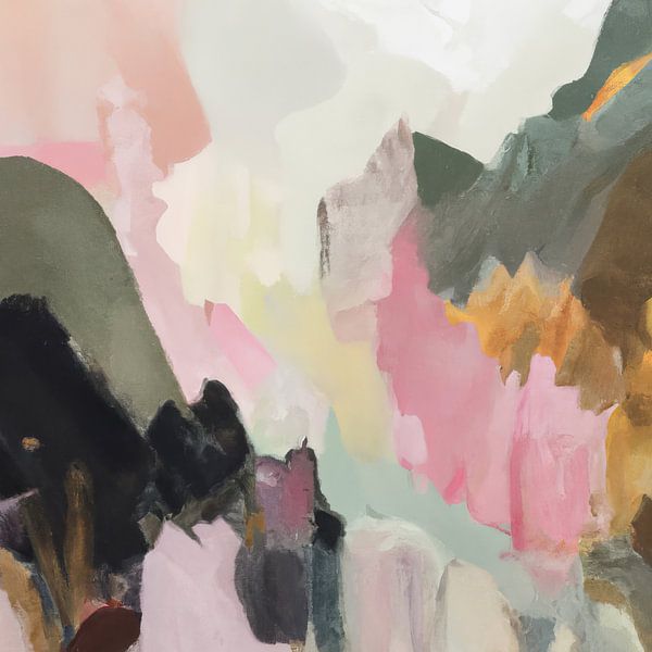 Paysage abstrait aux couleurs pastel par Studio Allee