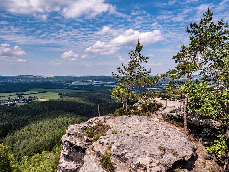 View from the Papststein to the Elbe Sandstone Mountains by Animaflora PicsStock