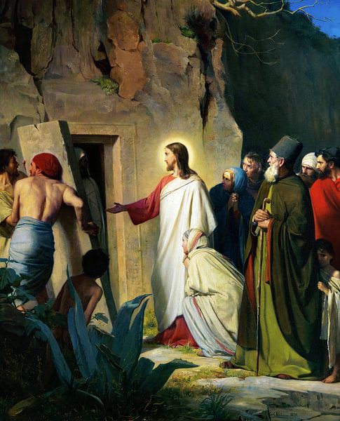 Carl Bloch,Auferweckung des Lazarus von finemasterpiece