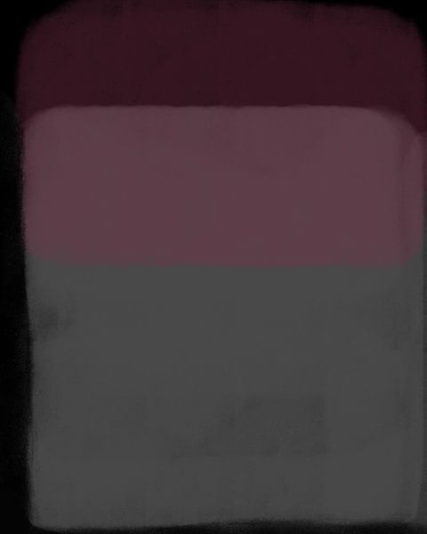 Moderne abstracte kunst in gedempt grijs, roze, paars en zwart van Dina Dankers