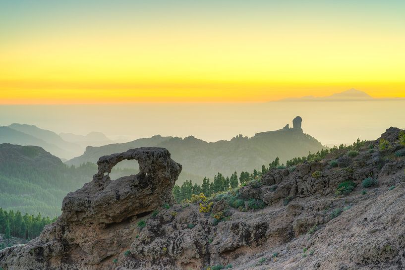 View from Pico de las Nieves on Gran Canaria by Michael Valjak