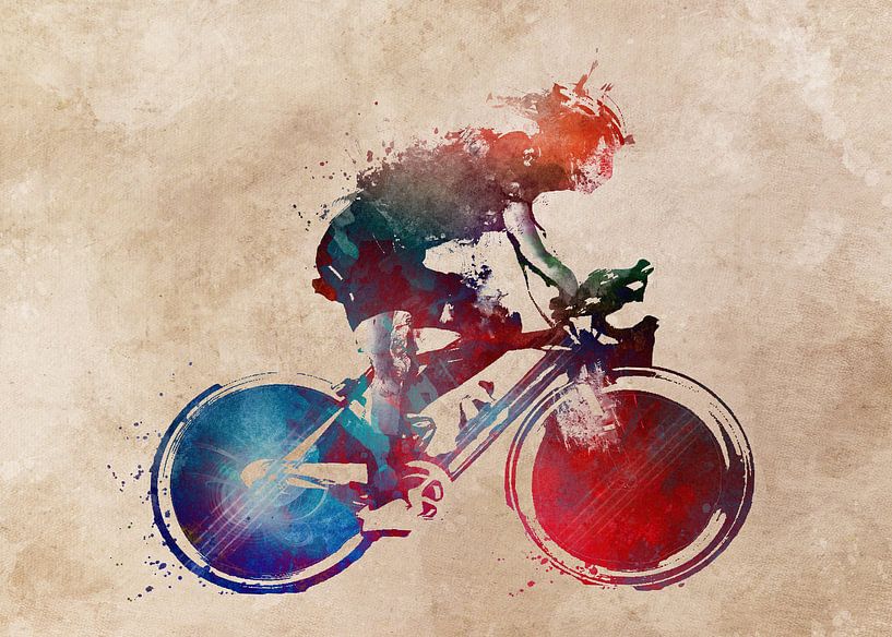 Radfahren Fahrrad Sport Kunst #Radfahren #Fahrrad von JBJart Justyna Jaszke