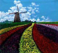 Aesthetic Tulip Field