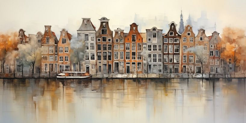 Canal houses by Bert Nijholt