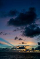 Farbenfroher Sonnenuntergang auf Bonaire