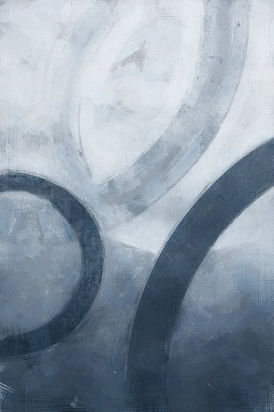 Anneaux mobiles | Bleu par Kanzo