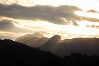 Sunset over the valley