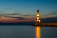 Phare de la Canée après le coucher du soleil