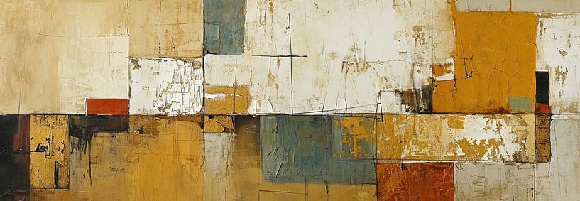 Geometrie | Abstrakte Erdtöne von ARTEO Gemälde