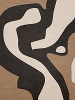 Organic abstract art - earthy tones