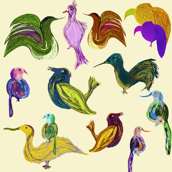 Strange birds by JipvanZeist