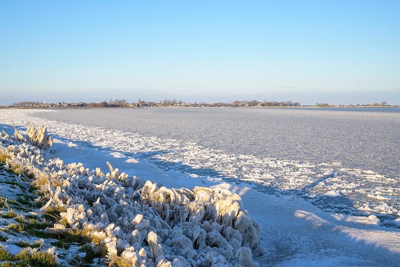 Gefrorenes Markermeer von Barbara Brolsma