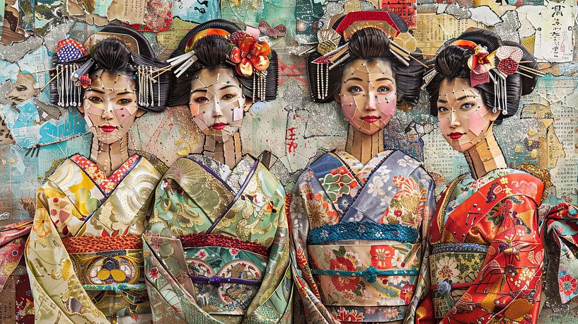 Japanese Geisha painting by Egon Zitter