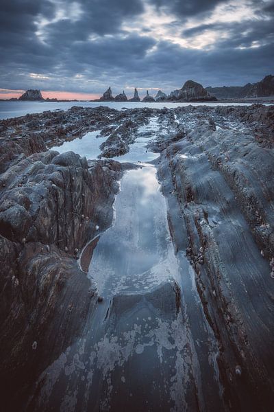 Spain Playa Gueirua by Jean Claude Castor