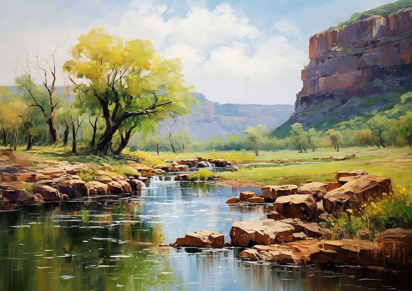 Das schöne Indien von Abstraktes Gemälde