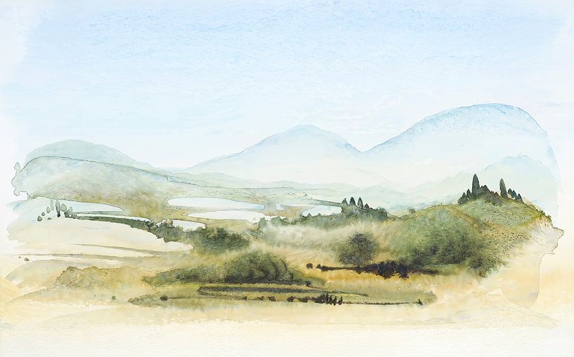 La campagne toscane par Achim Prill