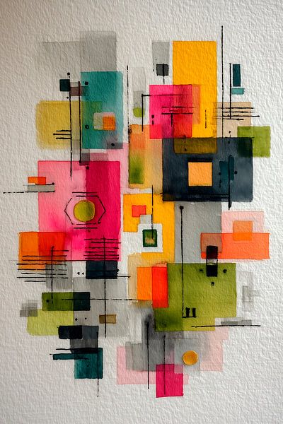 Watercolour Abstraction by Harry Hadders Design