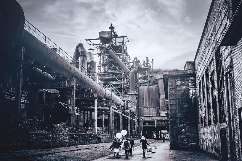 Ruhrgebiet an der Emscher im Landschaftspark Duisburg-Nord von Jakob Baranowski - Photography - Video - Photoshop