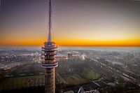 Goese TV tower during sunrise