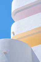 Art deco architecture with colourful floors