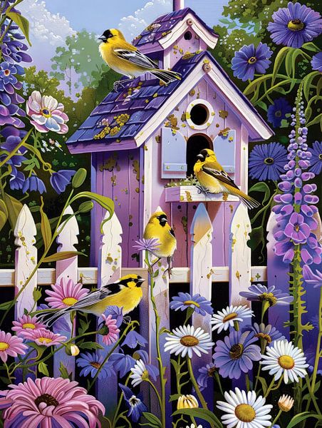 The Purple Bird Paradise by ByNoukk