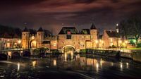 Midievel City Gate by Night, Amersfoort, NL