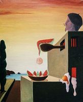 Obst in der Schale ohne Schale  Surrealismus