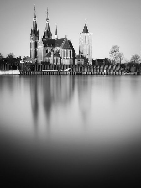 St-Martinus Church Cuijk #7 (black and white) by Lex Schulte