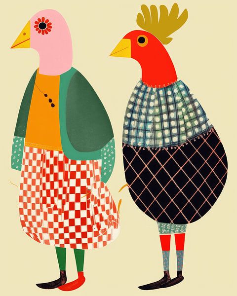 Elsterparadiesvögel von Studio Allee