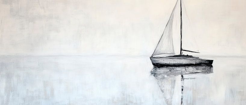 Sailboat on calm water by Poster Art Shop