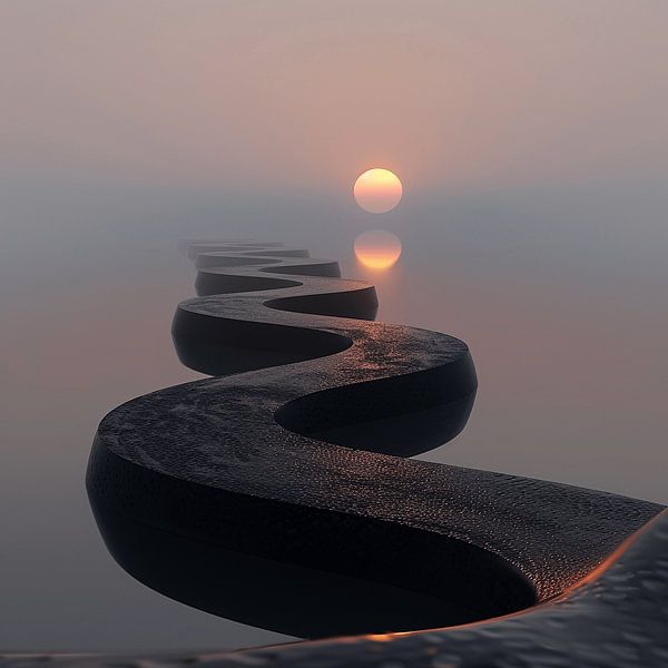 Lever de soleil : le ciel dans les tons dorés par Karina Brouwer