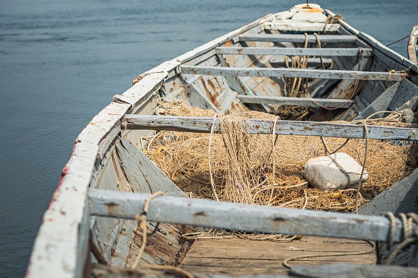 Fishing boat with nets in Senegal by Tobias van Krieken