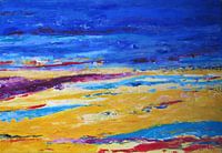 Texel in geel en paars