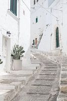 Weiße Straße in Ostuni, Apulien