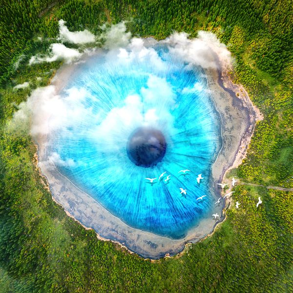 Dream Art XX - Surreal Eye Lake von ARTenyo👁⃤-