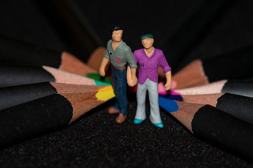 Hand in Hand zwischen den Farben von Jolanda de Jong-Jansen